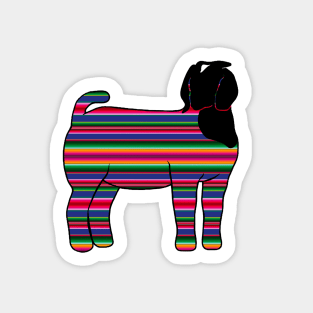 Serape Market Show Doe Silhouette - NOT FOR RESALE WITHOUT PERMISSION Sticker